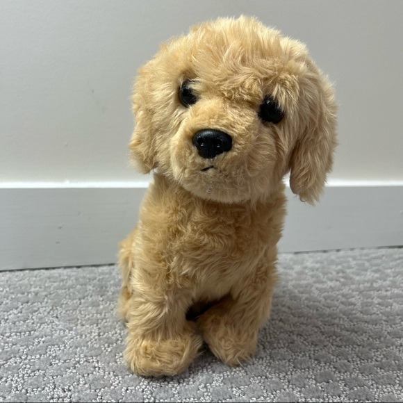 Aurora World Plush Golden Retriever Dog 10” Stuffed Animal Toy Puppy Doggie Pup - Picture 1 of 7